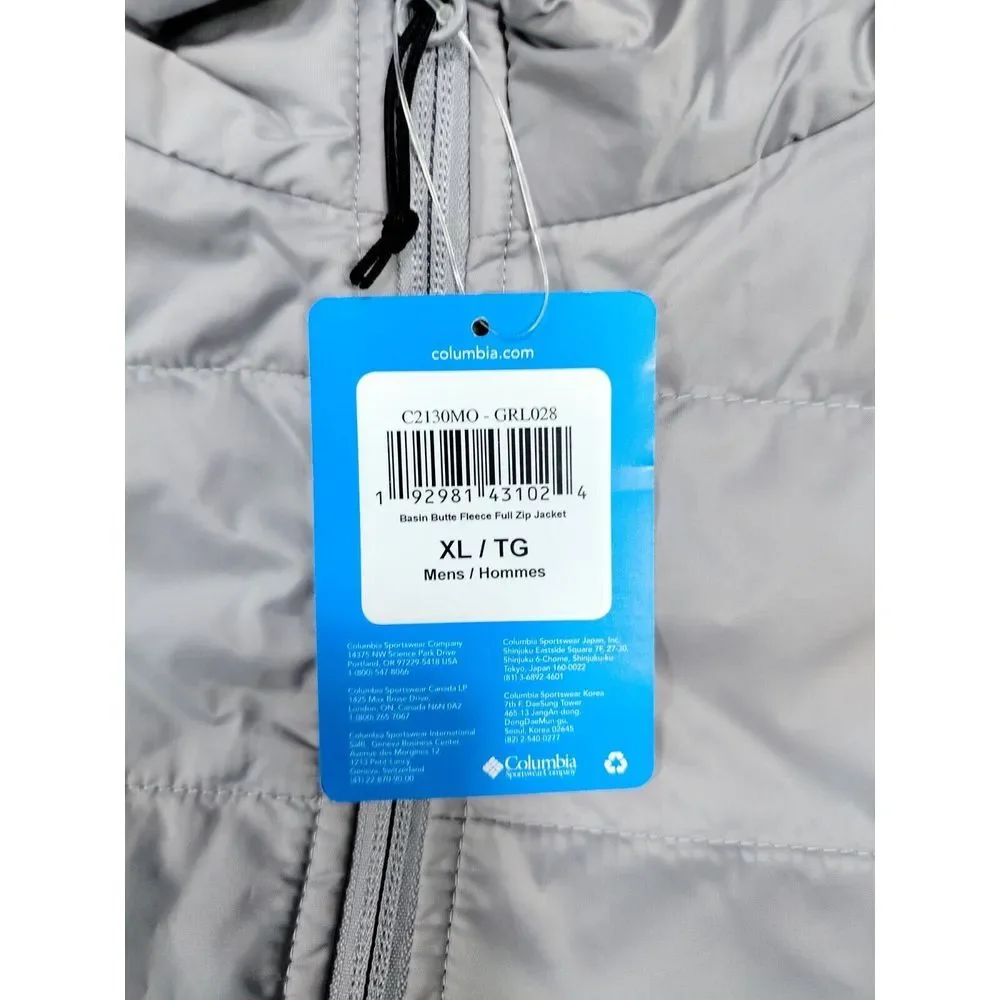 Columbia Fleece Men's XL Green Basin Butte Omni Heat Gorpcore Outdoors Hiking - Picture 8 of 16